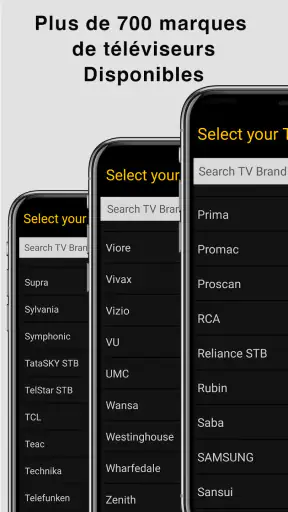 Télécommande universelle TV screenshot