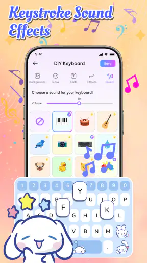 Thème de Clavier de Police screenshot