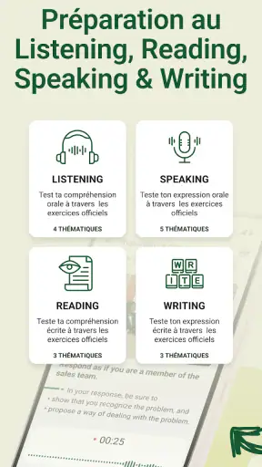 TOEIC test : contenu officiel screenshot