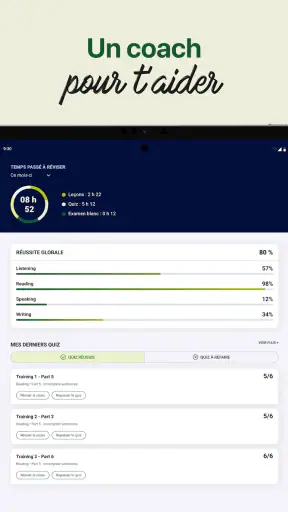 TOEIC test : contenu officiel screenshot