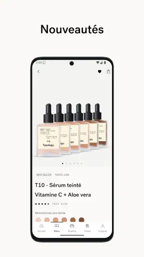 Typology - Soins de la peau screenshot