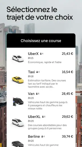 Uber - VTC rapide et facile screenshot