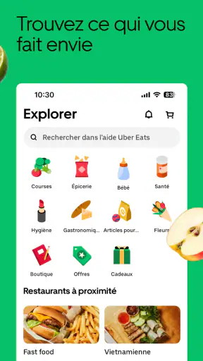 Uber Eats : repas et courses screenshot