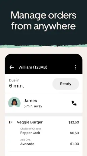 Uber Eats Gestion de Commandes screenshot
