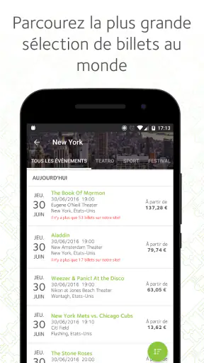 viagogo Tickets screenshot