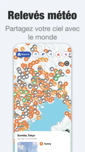 Weathernews - Prévisions météo screenshot