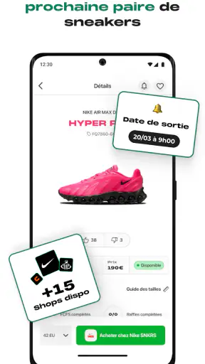 WhenToCop? - Sorties sneakers screenshot