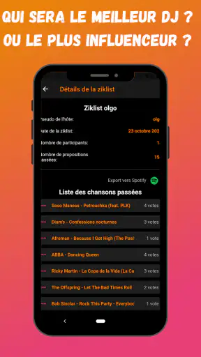 ZIKUP playlist collaborative screenshot