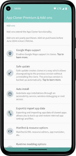 App Cloner Premium & Add-ons screenshot