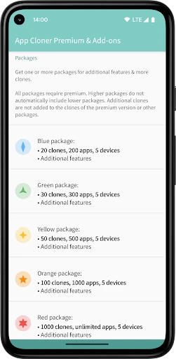App Cloner Premium & Add-ons screenshot