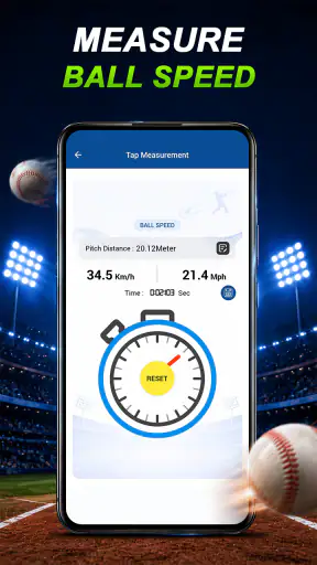 Baseball Pitch Speed Radar Gun screenshot