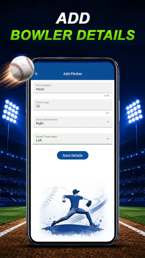 Baseball Pitch Speed Radar Gun screenshot