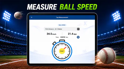 Baseball Pitch Speed Radar Gun screenshot
