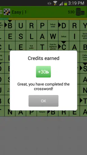 Crosswords screenshot