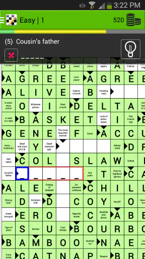 Crosswords screenshot