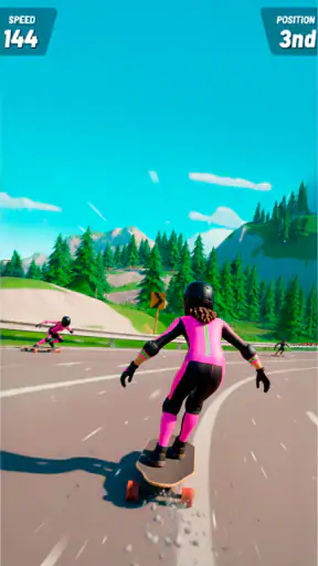 Downhill Skate Race ― レース スケボー screenshot