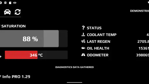 DPF Info screenshot