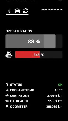 DPF Info screenshot