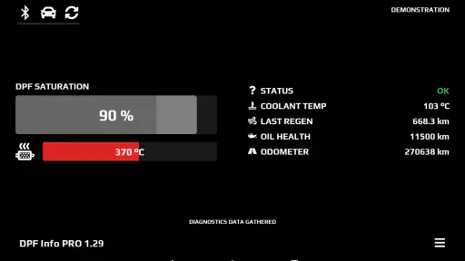 DPF Info screenshot