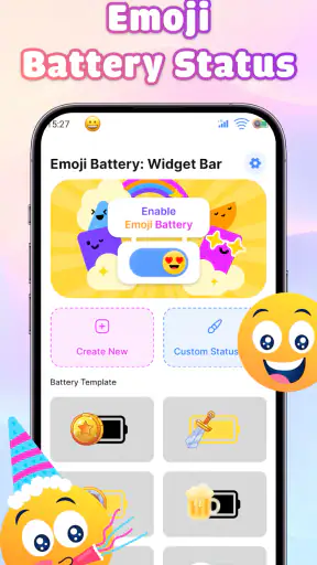 Emoji Battery: Widget Bar screenshot