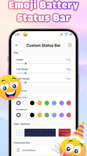 Emoji Battery: Widget Bar screenshot