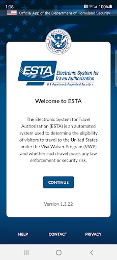 ESTA Mobile screenshot