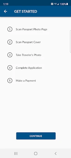 ESTA Mobile screenshot
