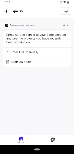 Expo Go screenshot
