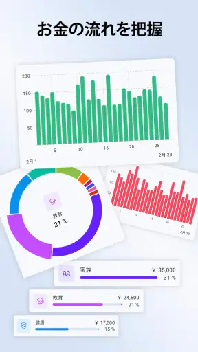 Finadyx 家計簿、支出管理、予算管理 screenshot