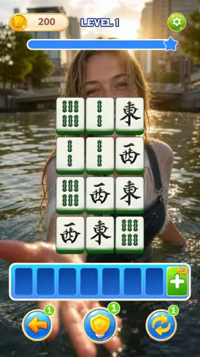 Flirty Summer Mahjong screenshot