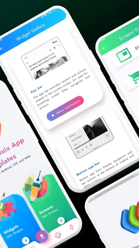 Flutter UI アプリ テンプレート screenshot