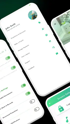 Flutter UI アプリ テンプレート screenshot