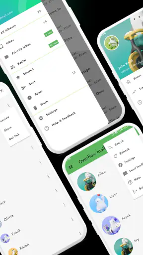 Flutter UI アプリ テンプレート screenshot