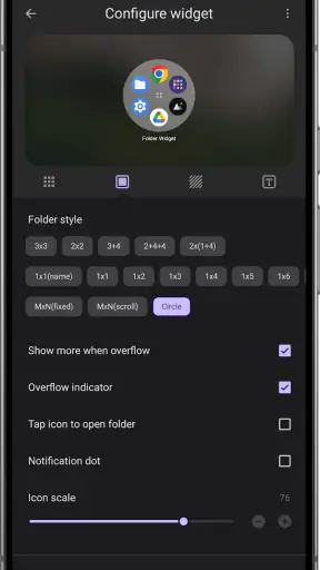 Folder Widget - Large Folders screenshot
