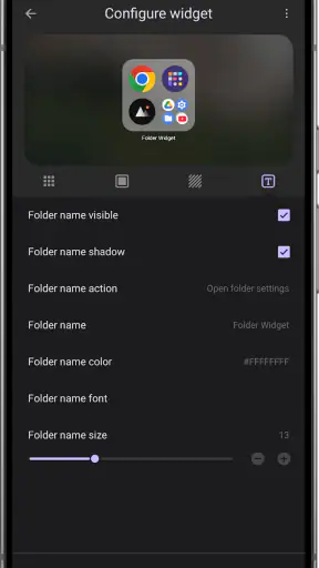 Folder Widget - Large Folders screenshot