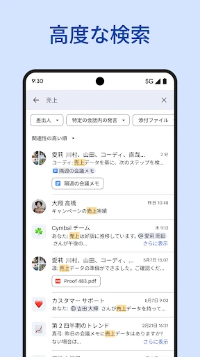 Google Chat screenshot