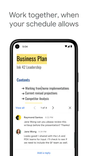 Google ドキュメント screenshot