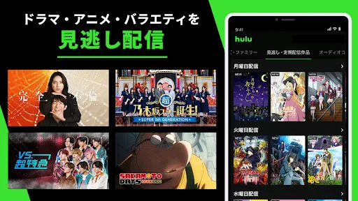 Hulu / フールー　人気ドラマ・映画・アニメなどが見放題 screenshot