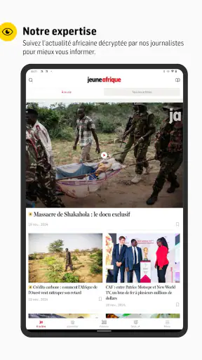 Jeune Afrique screenshot