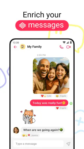 JusTalk Family Messenger screenshot