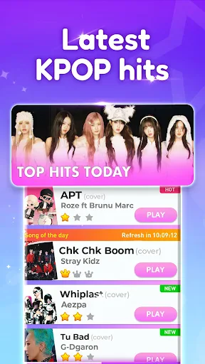 k-pop 音ゲー: ピアノタイル & リズムゲーム screenshot