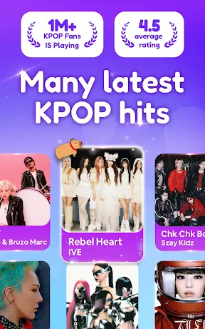 k-pop 音ゲー: ピアノタイル & リズムゲーム screenshot