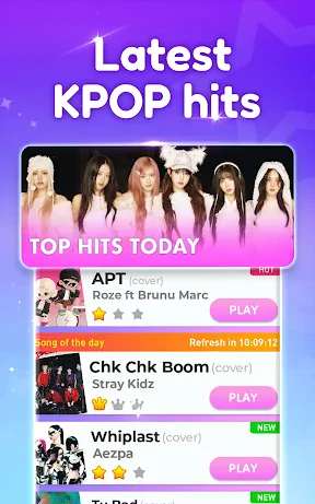 k-pop 音ゲー: ピアノタイル & リズムゲーム screenshot