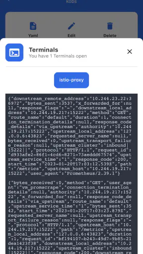 kubenav - Kubernetes Dashboard screenshot