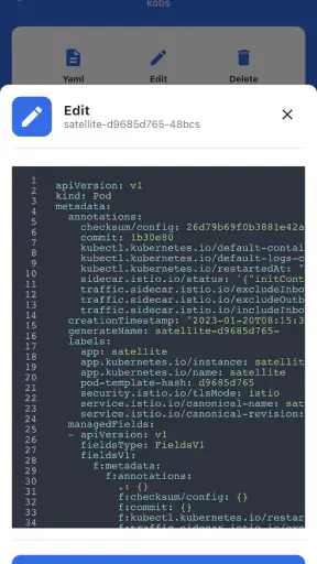 kubenav - Kubernetes Dashboard screenshot