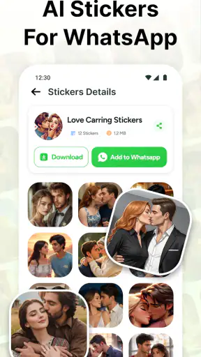Love Romantic Kiss WAStickers screenshot