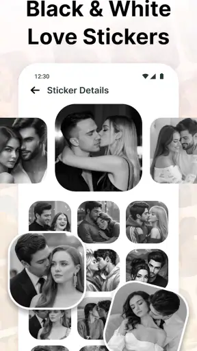 Love Romantic Kiss WAStickers screenshot