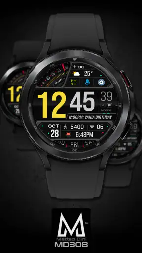 MD308 Digital watch face screenshot