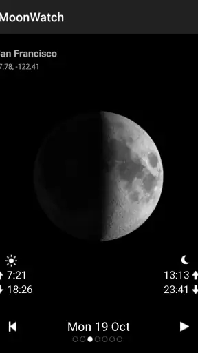 Moon Calendar Watch screenshot
