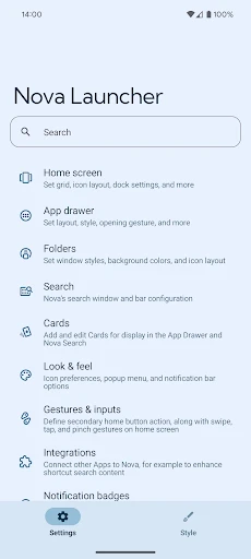Nova Launcher ホーム screenshot